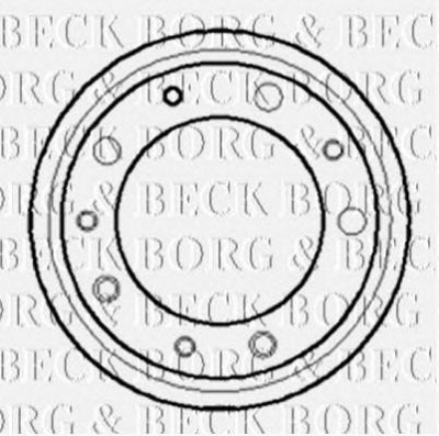 BORG & BECK bbr7029 -  Тормозной барабан